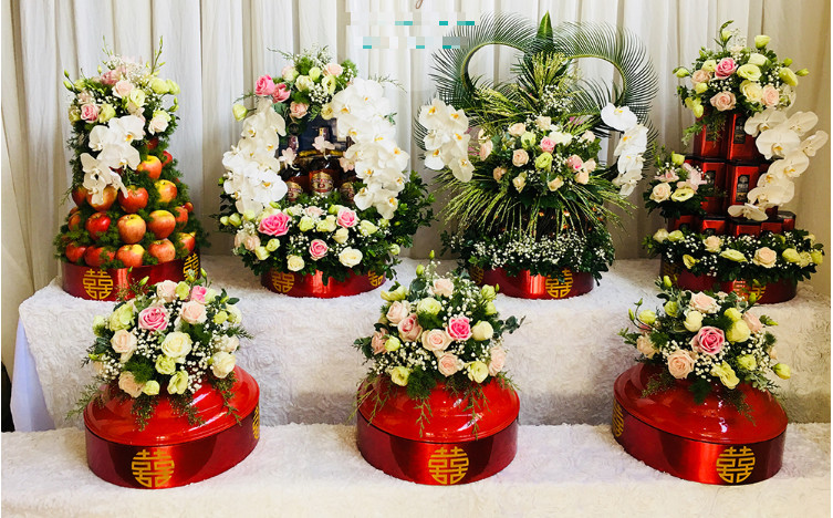 Tráp cưới Đỏ Truyền Thống
